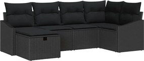 vidaXL Σετ Καναπέ με μαξιλάρι 7 pcs συνθετικό ρατάν