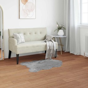vidaXL Χαλί από τεχνητό πρόβειο δέρμα TAFALLA Γκρι 60 x 90 cm