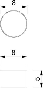 Παιδικό Φωτιστικό Οροφής Dixie με καπέλο 8cm Λευκό