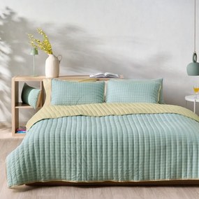 Μαξιλαροθήκες Zuccero 02 (Σετ 2τμχ) Mint Green-Khaki Kentia 52X72 Microfiber-Polyester