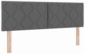 vidaXL Υφασμάτινο Κεφαλάρι Geometric Σκούρο Γκρι 160 cm ύφασμα