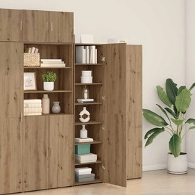 vidaXL Highboard artisan δρυς 45 x 42.5 x 185 εκ. Επεξεργασμένο ξύλο