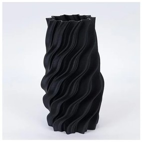 Βάζο Πορσελάνινο 3d Μαύρο 16x15x30cm 752-21101 Estheti-752-21101-Μαύρο 752-21101