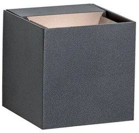 Απλίκα Φωτιστικό Τοίχου 2xLED 3W IP54 3000K Zambelis-E109-Ανθρακί E109