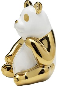 Διακοσμητικό Επιτραπέζιο Panda Χρυσό/Λευκό 14x13,5x19 εκ. - Χρυσό