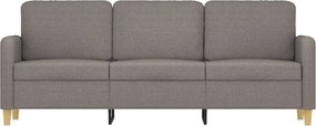 vidaXL Καναπές Τριθέσιος Taupe 180 εκ. Υφασμάτινος