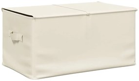 vidaXL Κουτί Αποθήκευσης Κρεμ 50 x 30 x 25 εκ. Υφασμάτινο