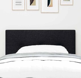 vidaXL LED κεφαλάρι με LED ταινίες φωτός Μαύρο 80 cm ύφασμα