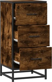 vidaXL Ραφιέρα Καπνιστή Δρυς 35,5x35x76 εκ. Επεξ. Ξύλο + Μέταλλο
