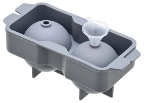 Παγοθήκη Σιλικόνης 2 Θέσεων Estia Σφαιρικό Grey 01-15015