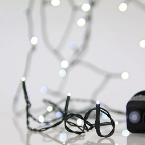 Χριστουγεννιάτικα Λαμπάκια 180 Led Σε Σειρά 11.9μ Ψυχρό Λευκό Με 8 Προγράμματα Eurolamp 600-13220