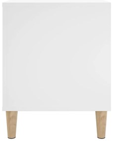 vidaXL Έπιπλο Δίσκων Λευκό 100 x 38 x 48 εκ. από Επεξεργασμένο Ξύλο