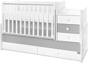 BED MAXI PLUS NEW 70/160 WHITE/STONE GREY