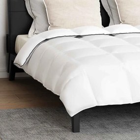 vidaXL Χειμερινό Παπλωματοθήκη με μαξιλάρι 3 pcs Λευκό Φτέρος