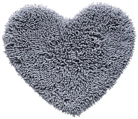 Πατάκι Μπάνιου Cuore 24 Grey Kentia 50X60 100% Βαμβάκι