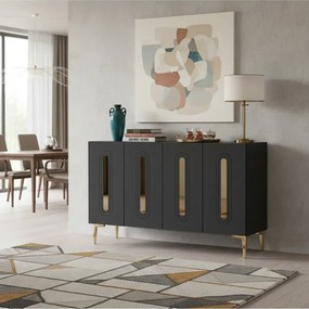 Stewehome κονσόλα πολύχρηστο ντουλάπι για γωνιά καφέ και βάση τηλεόρασης 120x32x75 cm