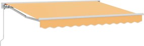 vidaXL Χειροκίνητη Ανακλινόμενη Σκίαση Άμμος 3,5 x 2,5 μ