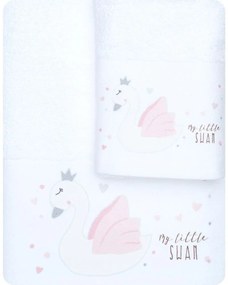 Πετσέτες Σετ 2ΤΜΧ My Little Swan 70 x 120 / 30 x 50 cm
