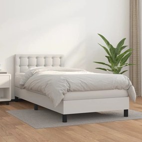 ΚΡΕΒΑΤΙ BOXSPRING ΜΕ ΣΤΡΩΜΑ ΛΕΥΚΟ 90X200ΕΚ. ΑΠΟ ΣΥΝΘΕΤΙΚΟ ΔΕΡΜΑ 3141102