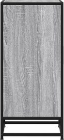 vidaXL Ραφιέρα Γκρι Sonoma 35,5x35x76 εκ. Επεξ. Ξύλο + Μέταλλο