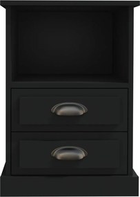 vidaXL Κομοδίνα 2 τεμ. Μαύρα 43 x 36 x 60 εκ.