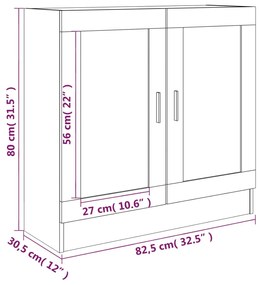 ΒΙΤΡΙΝΑ ΚΑΦΕ ΔΡΥΣ 82,5X30,5X80 ΕΚ. ΑΠΟ ΕΠΕΞΕΡΓΑΣΜΕΝΟ ΞΥΛΟ 815617