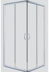 Sanitec Α 201 Καμπίνα Παραλληλόγραμμη Γωνιακή 120x80x200cm για Ντουζιέρα Flat Α201