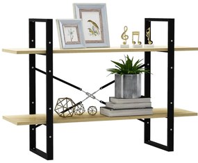 vidaXL Βιβλιοθήκη με 2 Ράφια Sonoma Δρυς 100 x 30 x 70 εκ. Επεξ. Ξύλο