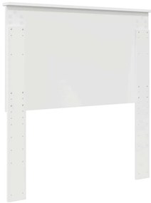 vidaXL Κεφαλάρι με κεφαλάρι Λευκό 75 cm Επεξεργασμένο ξύλο