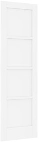vidaXL Εσωτερική Πόρτα 'ORKDAL' Λευκή 61x198.5x4 εκ. Μασίφ Ξύλο Πεύκου