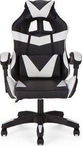 Καρέκλα γραφείου gaming William PU μαύρο-λευκό 60x59x108/118