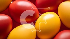 Intra Συλλεκτικό Ξύλινο Παζλ Plywood 4mm - Πολύχρωμα Πασχαλινά αυγά τακτοποιημένα τακτοποιημένα Σε Ξύλινο Κουτί - Διαστάσεις: 10x10 cm – 25 κομμάτια