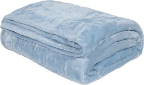 Κουβέρτα Fleece Μονή (160x220) Das Home Velour 1344 Ciel