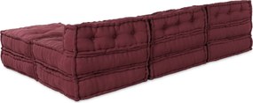 vidaXL Μονάδα Μοντέρνου Καναπέ 4 pcs Καφετί Ύφασμα
