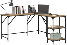 vidaXL Γραφείο Artisan Oak Επεξεργασμένο ξύλο 139 x 139 x 75 εκ.