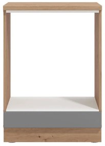 Επιδαπέδιο Ντουλάπι Κουζίνας Valencia D60 UR Φούρνου Artisan - Γκρί Ματ 60x56,5x82 εκ. 60x56.5x82 εκ.