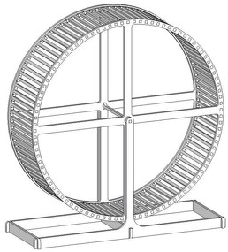 Intra απο ξύλο plywood 3mm-4mm πάχος - Διανύσματα παζλ τροχών χάμστερ Δίασταση 30x30 cm Intraeaxys-6o33q3on