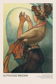 Αναπαραγωγή The North Star (Celestial Art Nouveau / Beautiful Female Portrait) - Alphonse / Alfons Mucha
