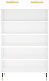 vidaXL Παπουτσοθήκη Λευκή 60 x 35 x 105 εκ. από Επεξεργασμένο Ξύλο
