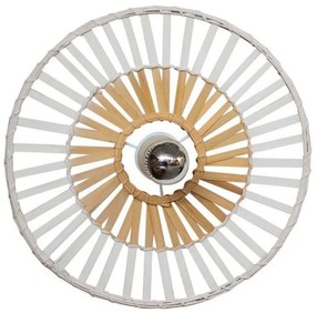 Πλαφονιέρα Φωτιστικό Οροφής 40cm E27 40W IP20 Zambelis-19251-Λευκό 19251
