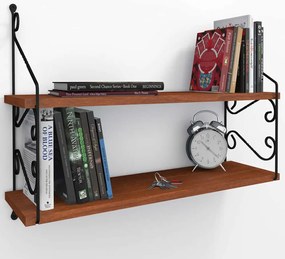 Ραφιέρα Τοίχου Seramoni 775DCM1690 72x20x51cm Walnut