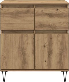 vidaXL Πλαϊνό γραφείο Artisan Oak 60 x 35 x 70 cm