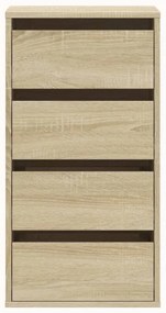 vidaXL Συρταριέρα Sonoma Δρυς 40x41x76 εκ. από Επεξεργ. Ξύλο
