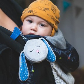 Βοήθημα ύπνου WHISBEAR HUMMING BUNNY Grey ΜΕ ΡΟΖ ΗΧΟΥΣ &amp; ΚΛΙΠ