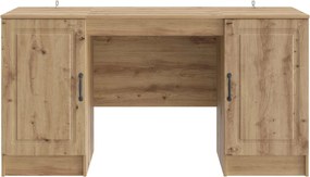 vidaXL Γραφείο Artisan Δρυς 142,5 x 50 x 75 εκ. Επεξεργασμένο Ξύλο