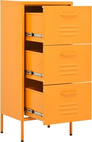 vidaXL Ντουλάπι Αποθήκευσης Μουσταρδί 42,5 x 35 x 101,5 εκ. από Ατσάλι