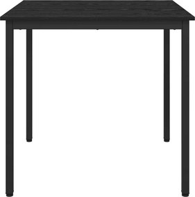 VidaXL Τραπεζαρίες 80 x 80 x 75 cm Επεξεργασμένο Ξύλο Μαύρη Δρυς
