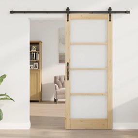 vidaXL Συρόμενη Πόρτα με Σετ Υλικών "ORKDAL" 83x202 εκ.