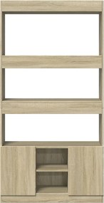 vidaXL Ντουλάπι Sonoma Δρυς 92x33x180εκ. από Επεξεργασμένο Ξύλο