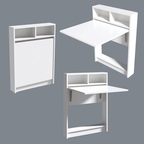 Πτυσσόμενο Τραπέζι Λευκό CLEEL 70x15x96